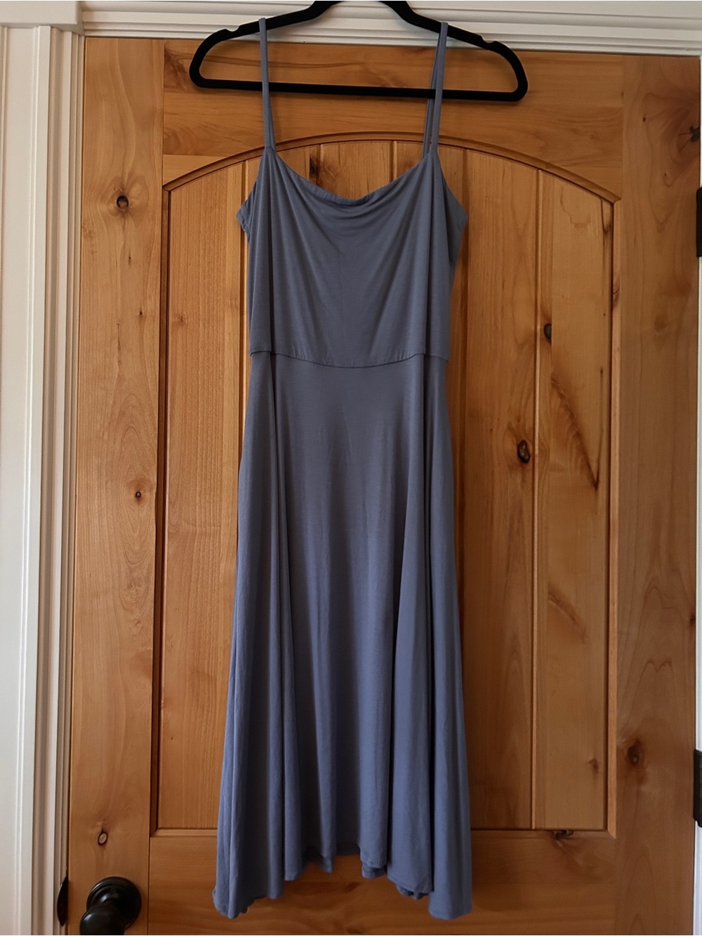 Hayhay Couture Slate Blue Spaghetti Strap Dress